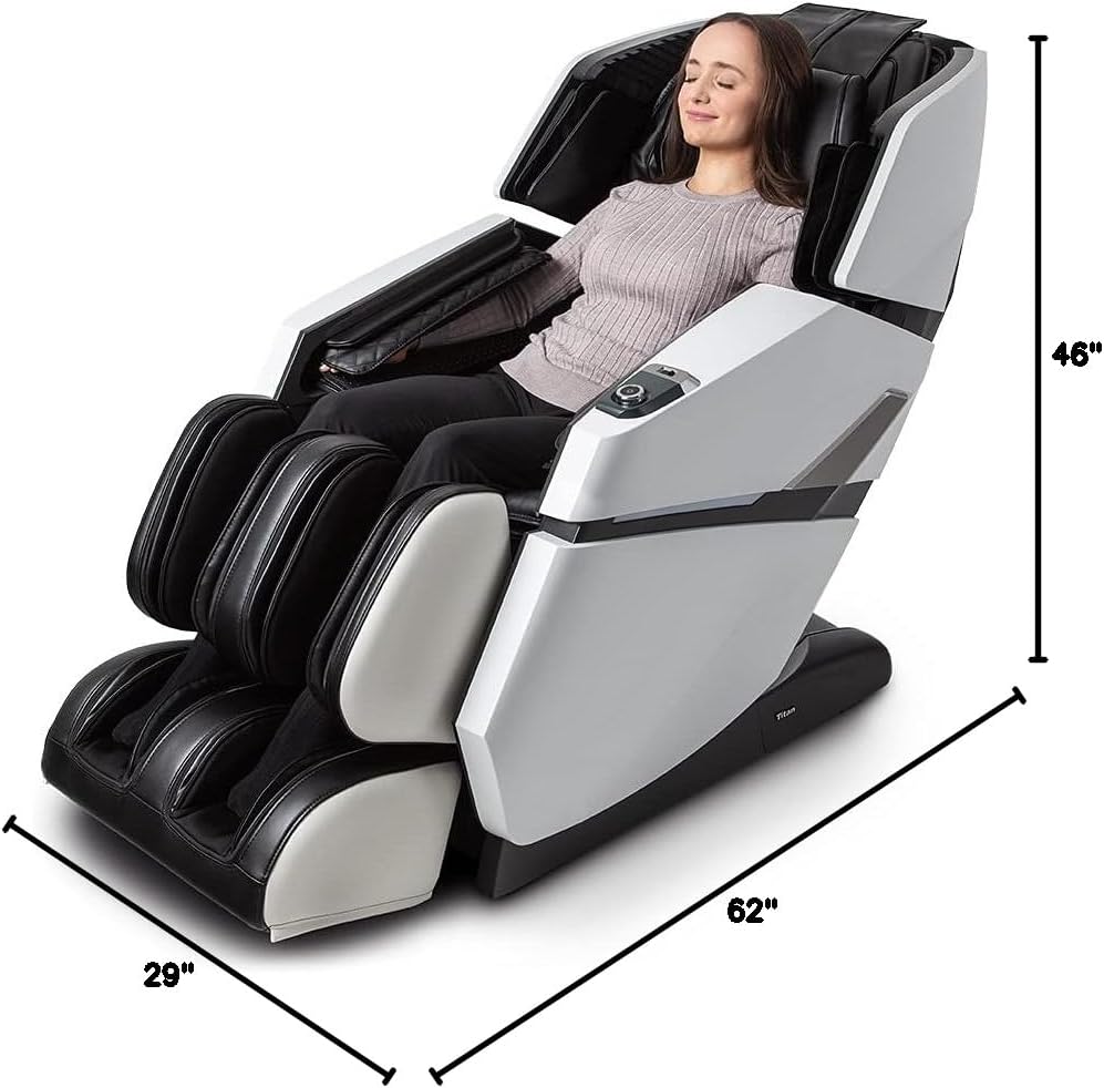 Osaki Titan Summit Flex | Gray | SL-Track Zero Gravity Full Body Massage Chair | Body Scanning | Lumbar and Calf Heating | Bluetooth Speaker | Space Saving | Full Body Airbag Compression