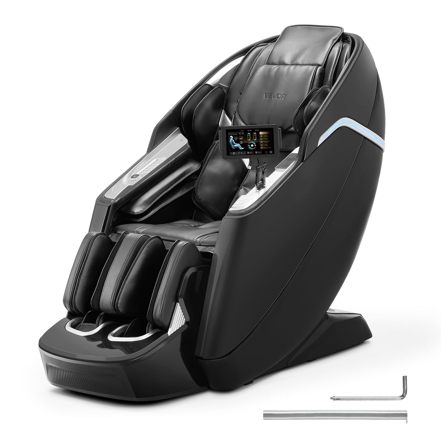 VEVOR Full Body Massage Chair, SL-Track Zero Gravity Massage Recliner, 3D Shiatsu, Body Scan, Heating, Bluetooth Speaker, Airbags for Living Room, Home