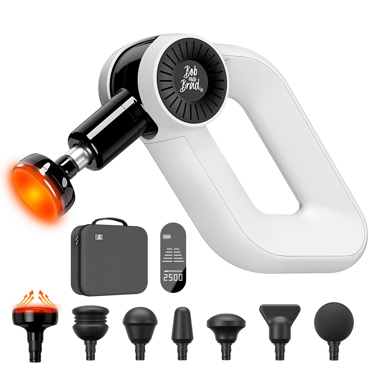 BOB AND BRAD D6 Pro Massage Gun Deep Tissue Percussion with 16mm Amplitude, Professional Muscle Massager for Athletes Pain Relief, Quiet Electric Back Massager, Gifts for Him