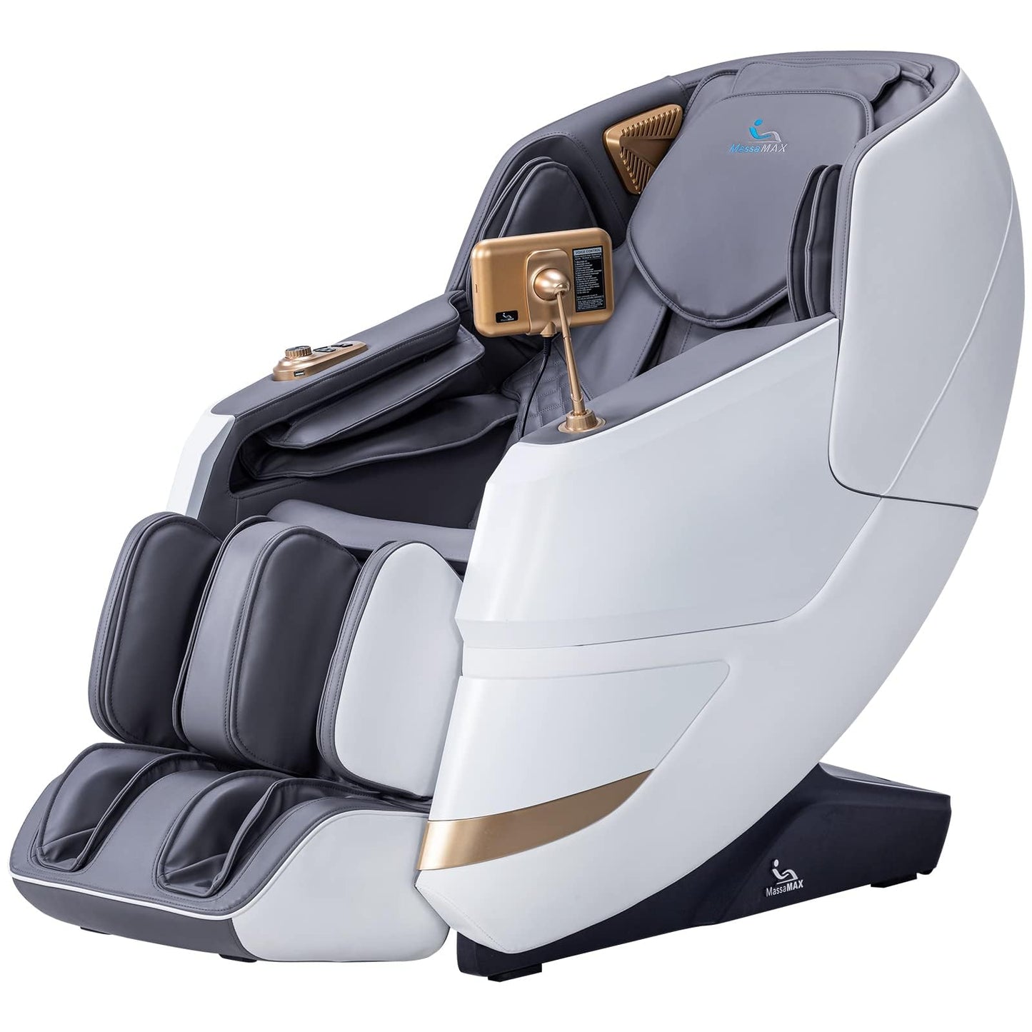 MassaMAX MT339 4D Massage Chair, Full Body Shiatsu Recliner with Auto Extendable Footrest, Zero Gravity, SL Track, Deep Yoga Stretch,15 Modes, AI Voice Control, Foot Rollers, and Heating (Magic Black)