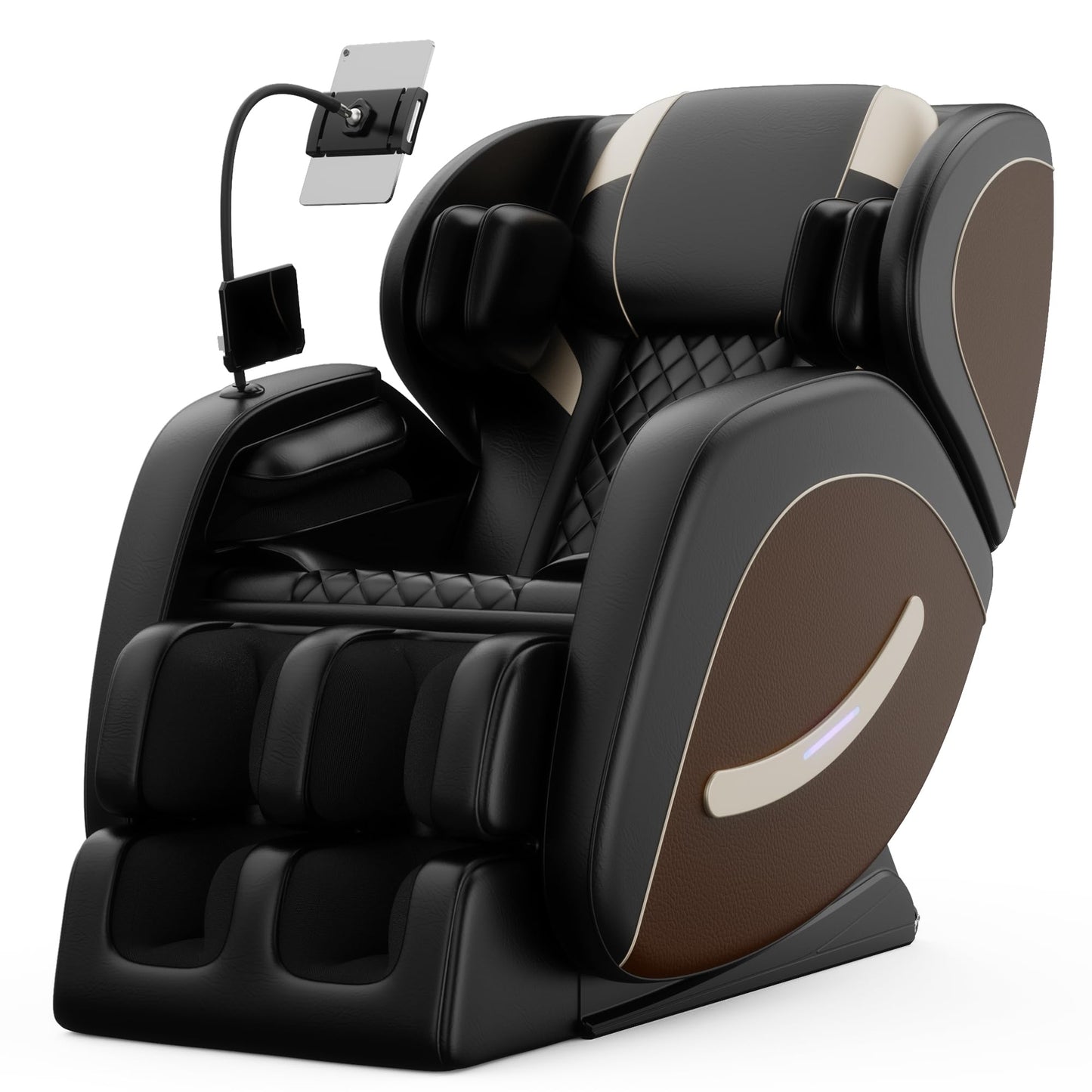 Massage Chair Full Body, Zero Gravity Massage Chair with 8 Fix Rollers, Foot Massage, Heating, Auto Modes, Full Body Airbag, Touch Screen Controller, Music Player, Home Massage for Back Fatigue