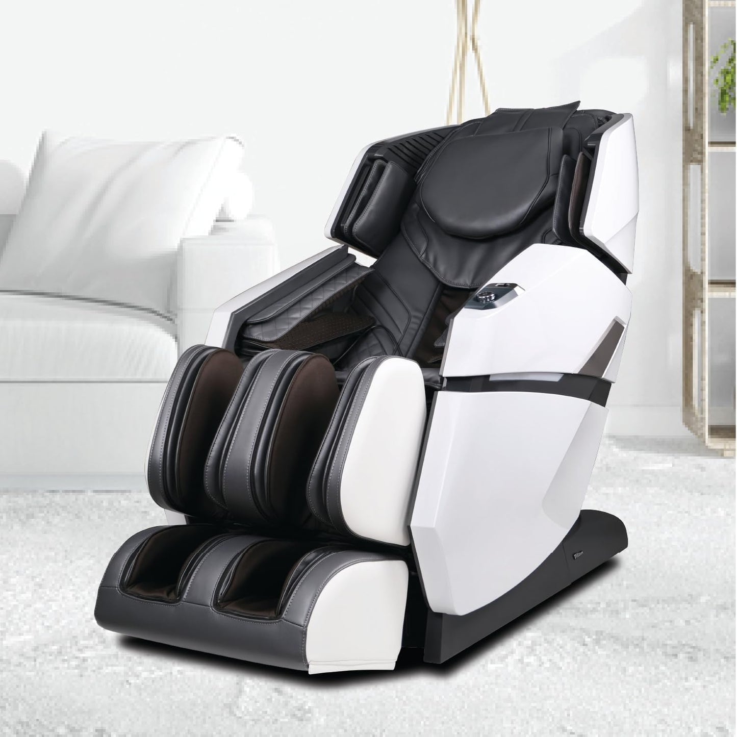 Osaki Titan Summit Flex | Gray | SL-Track Zero Gravity Full Body Massage Chair | Body Scanning | Lumbar and Calf Heating | Bluetooth Speaker | Space Saving | Full Body Airbag Compression