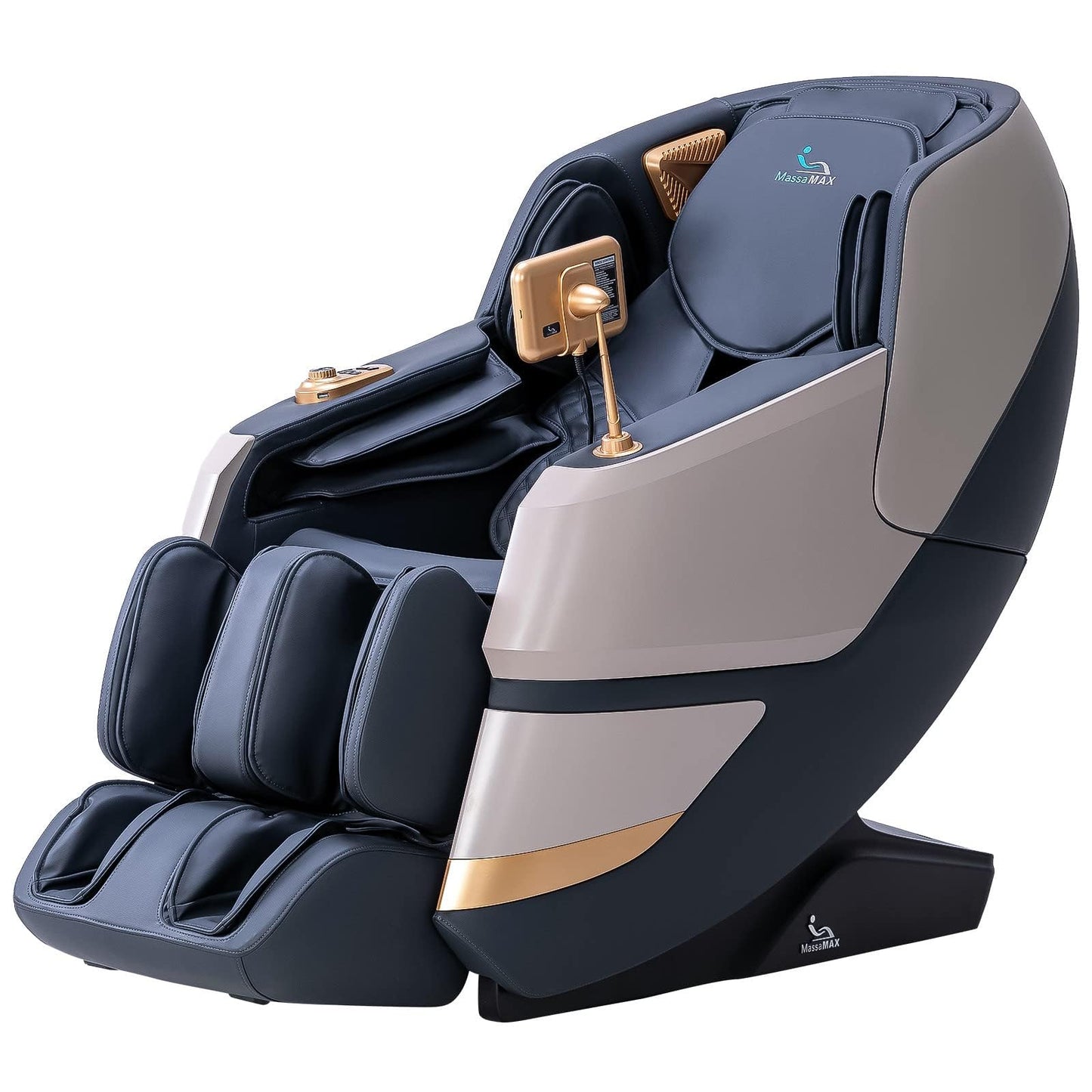 MassaMAX MT339 4D Massage Chair, Full Body Shiatsu Recliner with Auto Extendable Footrest, Zero Gravity, SL Track, Deep Yoga Stretch,15 Modes, AI Voice Control, Foot Rollers, and Heating (Deep Black)