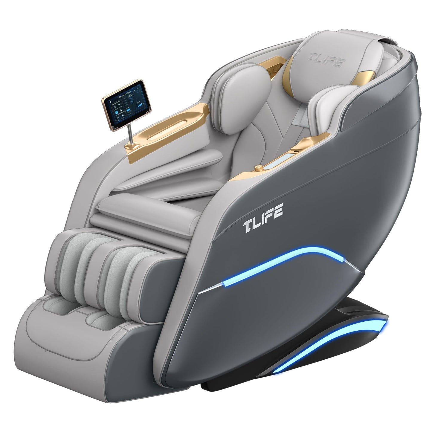TLIFE Massage Chair Full Body, 160°Zero Gravity Recliner with Body Scan, 50" SL-Track Shiatsu Massage Chair, Fixed Point Massage, Foot Rollers, 12 Auto Modes, Deep Yoga Stretch, Heating, Black