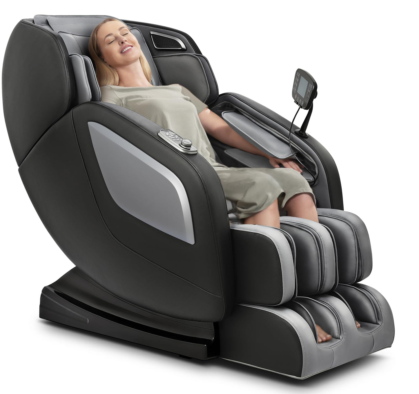 Massage Chair Full Body with Heat, Full Body Zero Gravity Shiatsu Massage Chair, Kneading Recliner w/ 20 Auto Modes, Foot Massage, Bluetooth, USB Charging Port, Touch Screen Controller