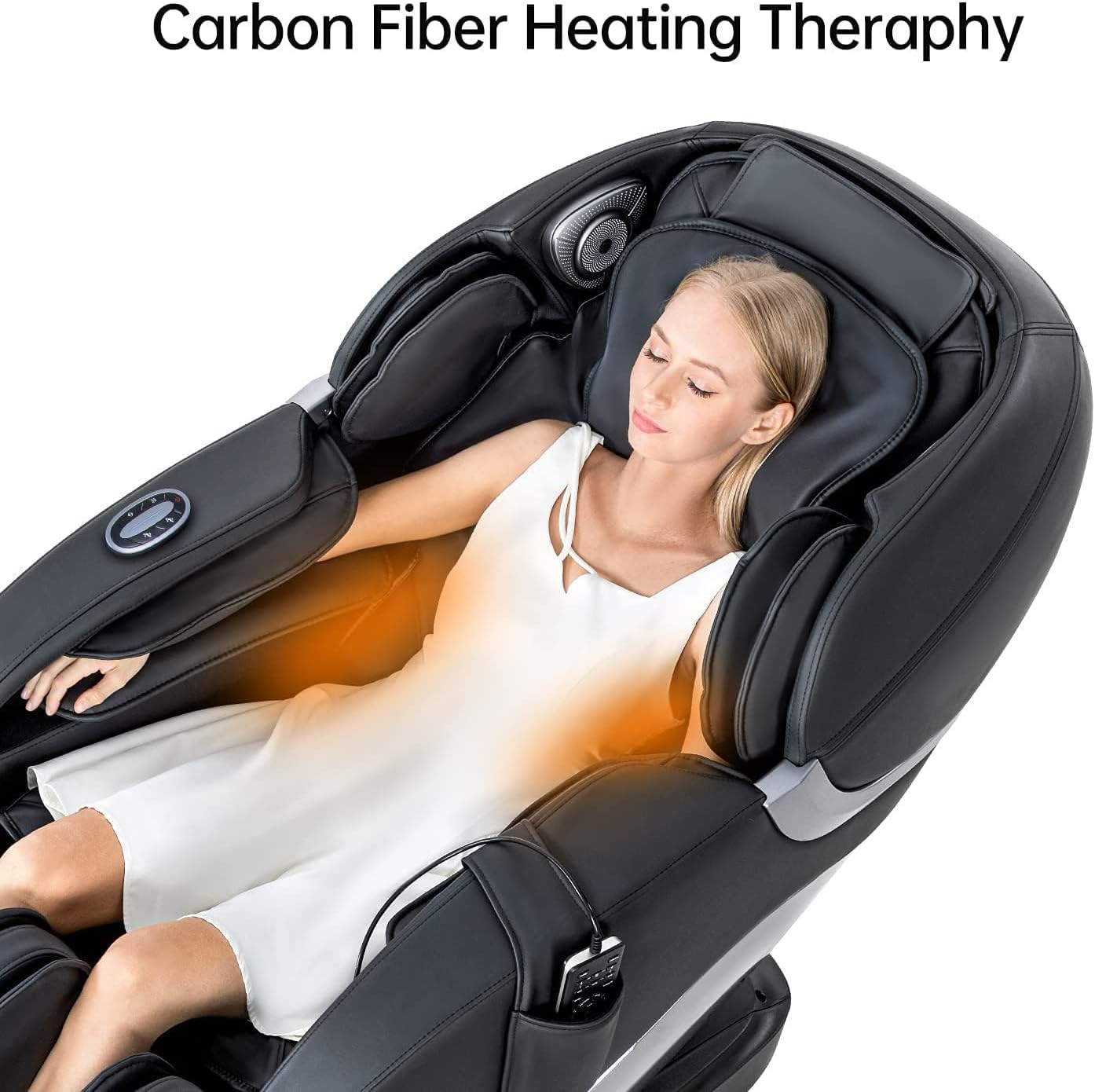 iRest SL Track Massage Chair Recliner, Full Body Massage Chair, Zero Gravity, Bluetooth Speaker, Airbags, Heating, 53.15" SL Track, Extendable Footrest and Foot Massage (Black)