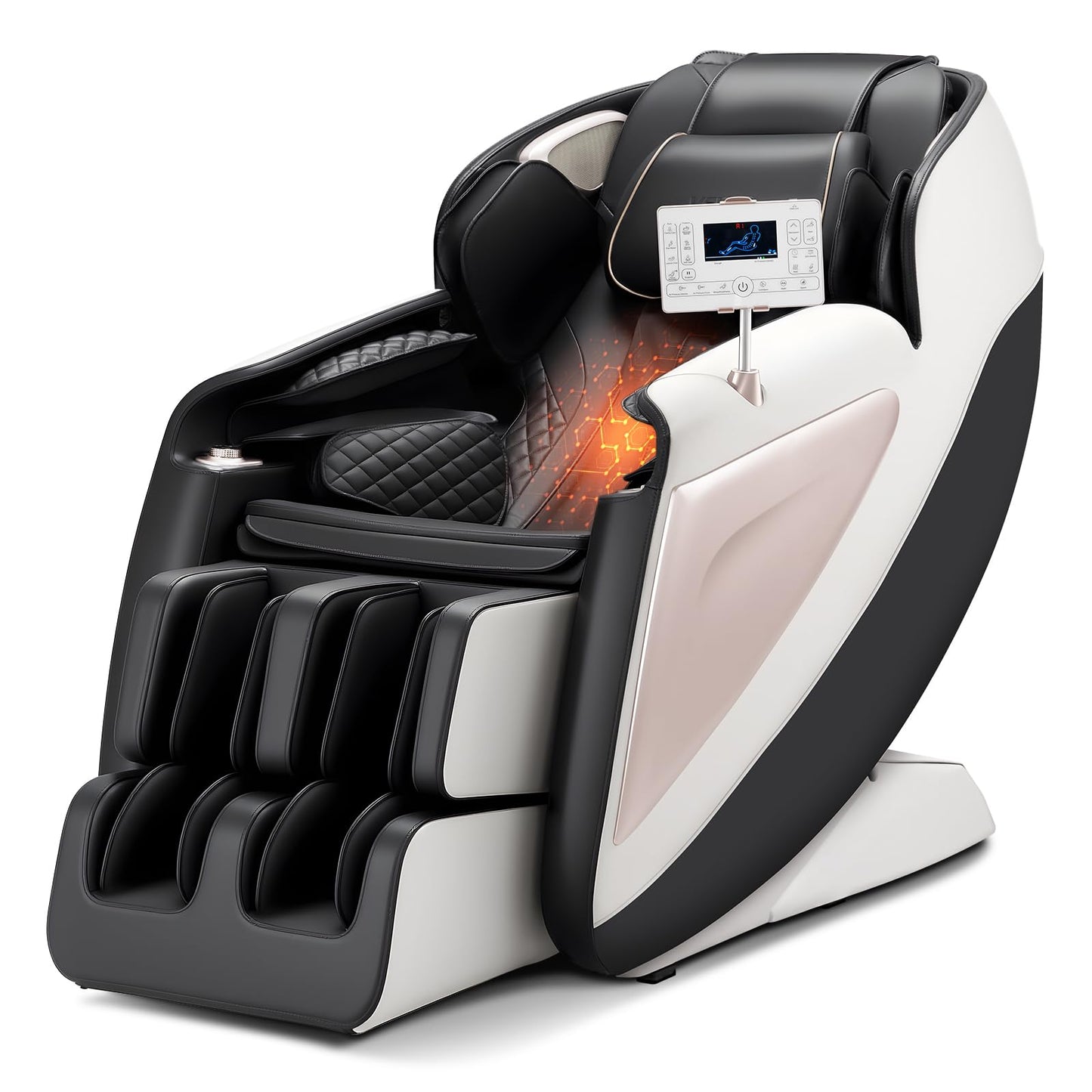 VEVOR Full Body Massage Chair, SL-Track Zero Gravity Massage Recliner, 3D Shiatsu, Body Scan, Heating, Bluetooth Speaker, Airbags for Living Room, Home