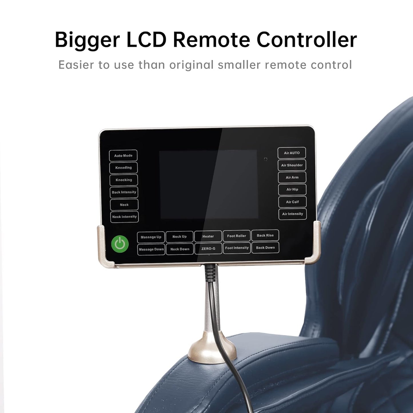 Real Relax 2025 Full Body Massage Chair of Dual-core S Track,Shiatsu Massage Recliner of Zero Gravity with APP and LCD Control,Lower Back and Calf Heating,Bluetooth,Home or Office Use,Blue and Khaki
