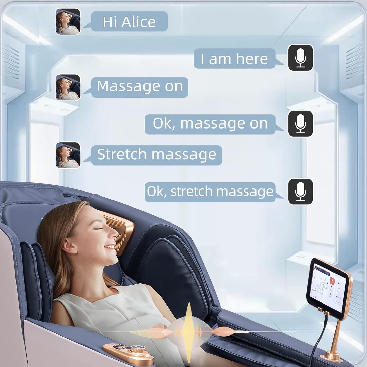 MassaMAX MT339 4D Massage Chair, Full Body Shiatsu Recliner with Auto Extendable Footrest, Zero Gravity, SL Track, Deep Yoga Stretch,15 Modes, AI Voice Control, Foot Rollers, and Heating (Magic Black)