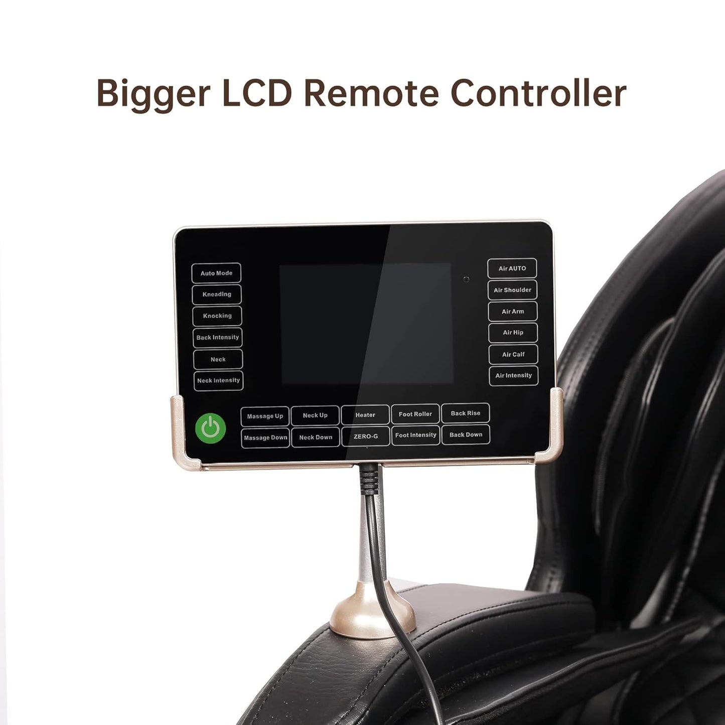 Real Relax 2025 Full Body Massage Chair of Dual-core S Track,Shiatsu Massage Recliner of Zero Gravity with APP and LCD Control,Lower Back and Calf Heating,Bluetooth,Home or Office Use,Black