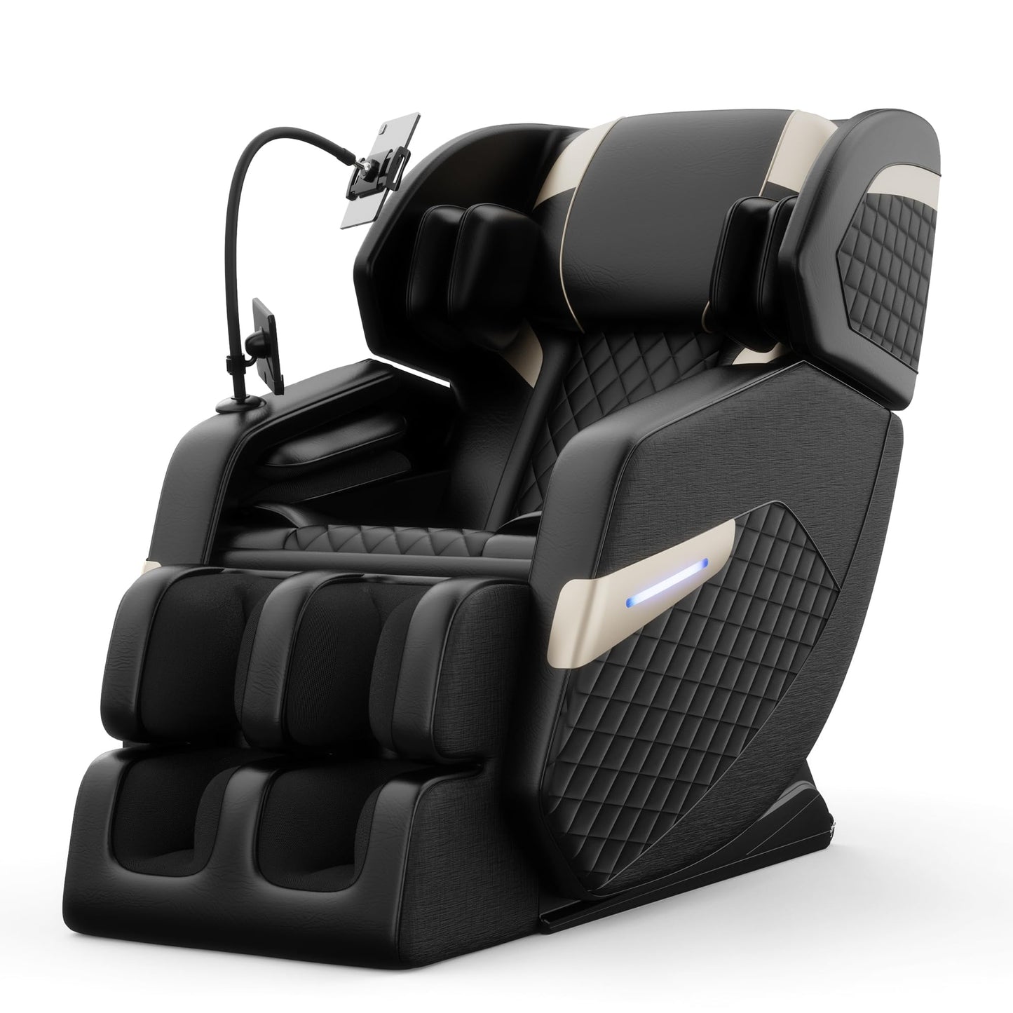Massage Chair Full Body, Zero Gravity Massage Chair with 8 Fix Rollers, Foot Massage, Heating, Auto Modes, Full Body Airbag, Touch Screen Controller, Music Player, Home Massage for Back Fatigue