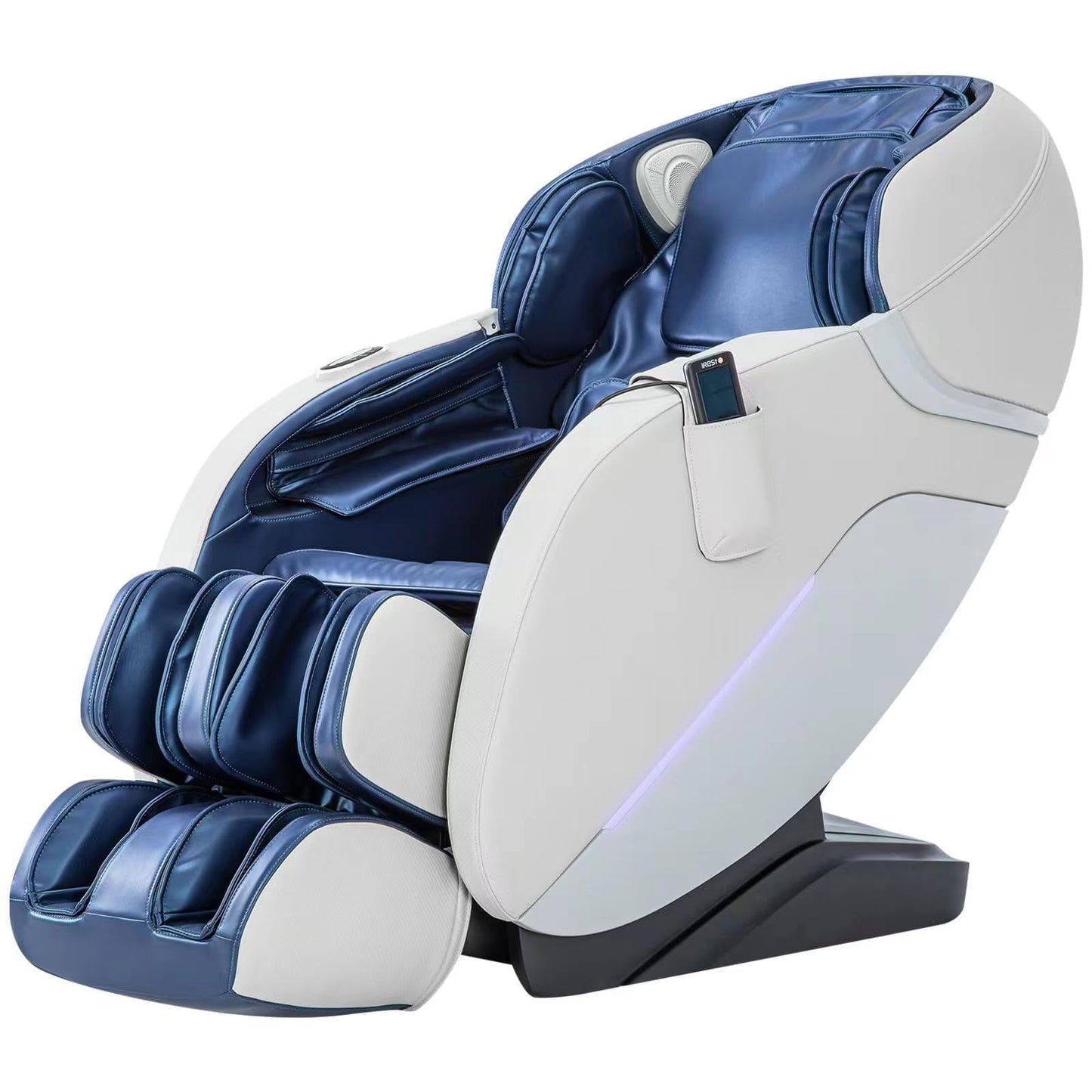 iRest SL Track Massage Chair Recliner, Full Body Massage Chair, Zero Gravity, Bluetooth Speaker, Airbags, Heating, 53.15" SL Track, Extendable Footrest and Foot Massage (Black)