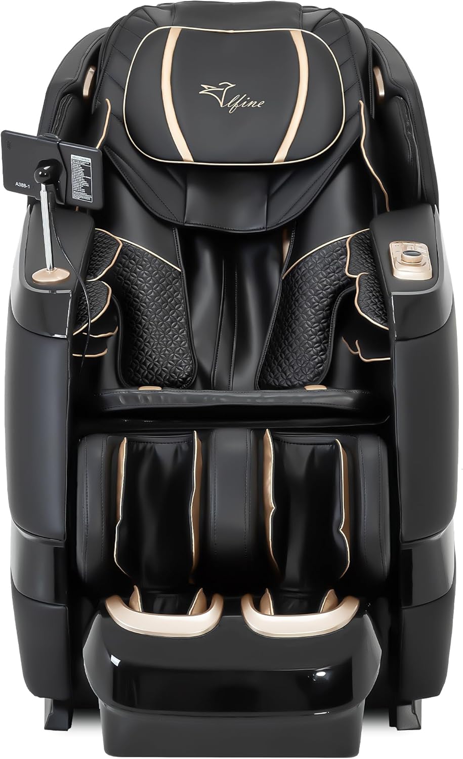 Alfine A66 4D Full Body Massage Chair – Made in The U.S.A. with U.S. & Imported Material, SL Track, Yoga Stretch, Zero Gravity, AI Voice Control, Heating, Automatic Footrest
