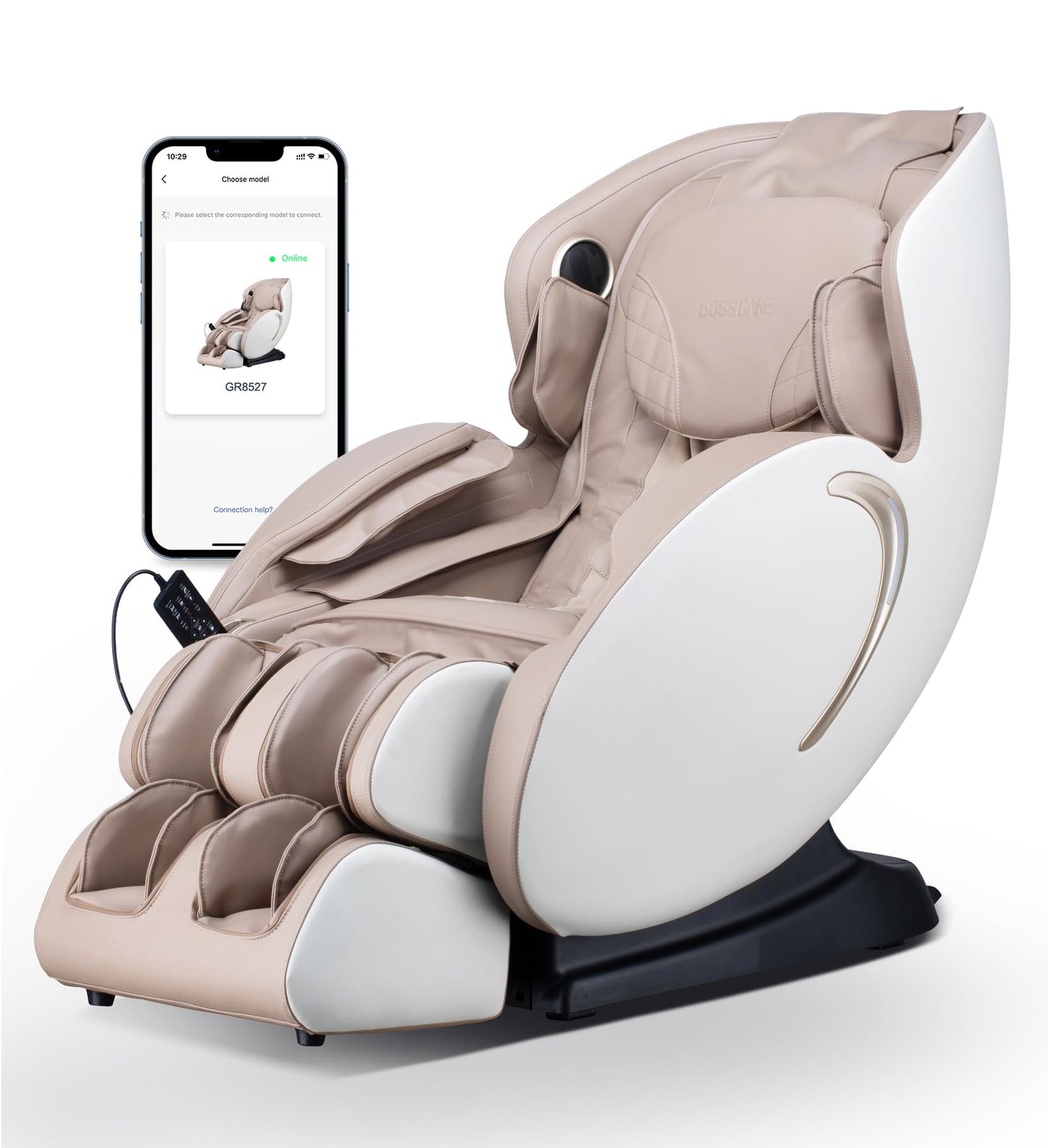 Zero Gravity Massage Chair: 3D Full Body Airbags Shiatsu Massaging Chairs - SL Track AI APP Body Scanning Heating Recliner
