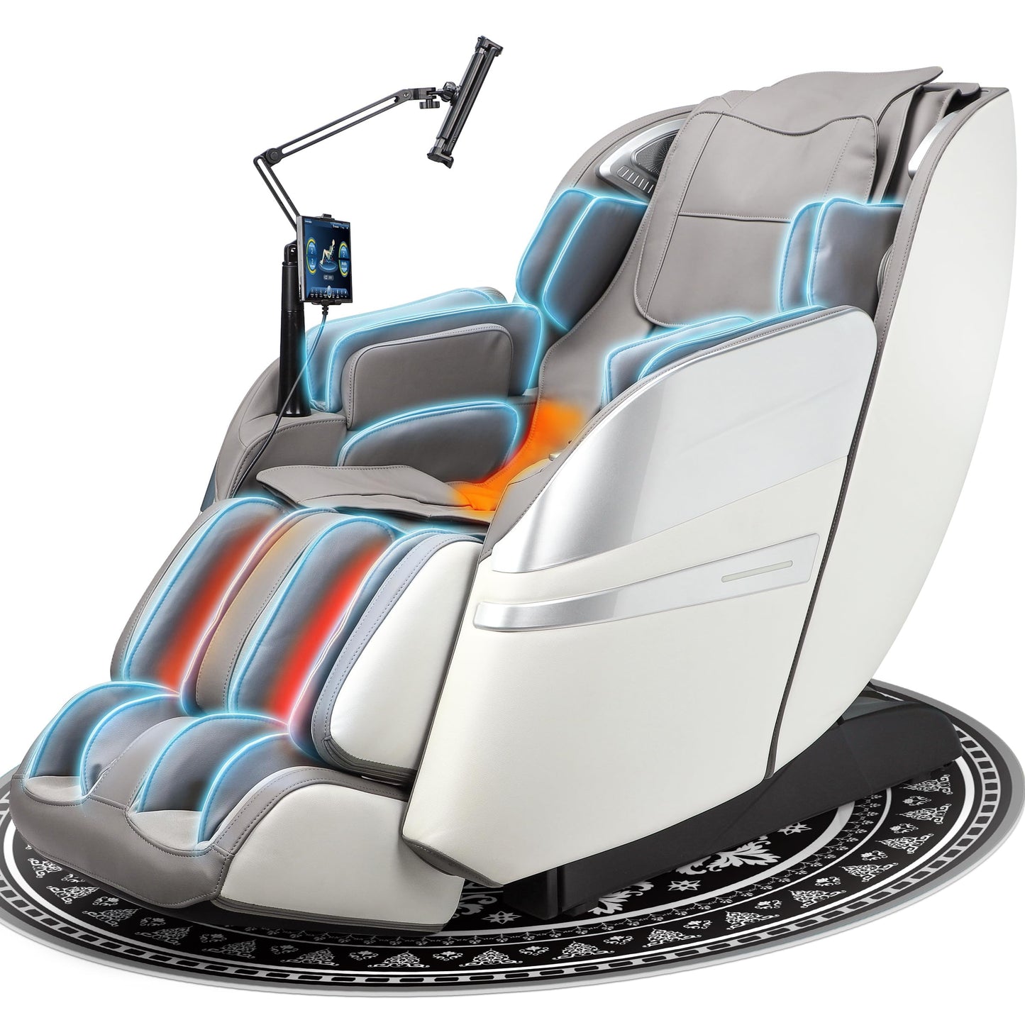 2025 Massage Chair Full Body, 4D Zero Gravity Massage Chairs SL Track Shiatsu Massage Recliner Chair with Secure-Fit Arm Airbag, Waist & Calf Heating Voice Control Bluetooth Joystick G2 Black