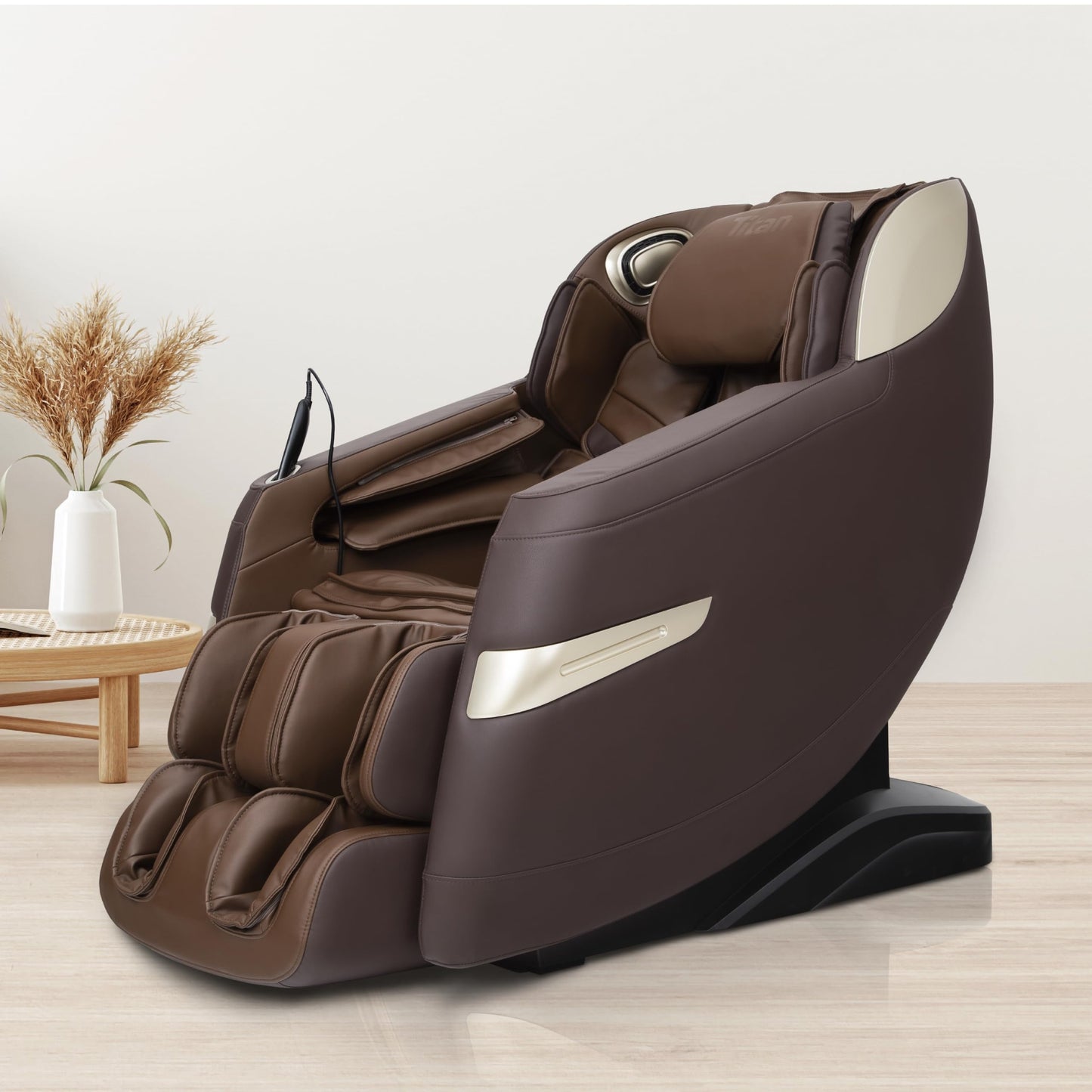 Titan Quantum Massage Chair | Taupe | Full Body & Zero Gravity Features | Customizable Massage Programs