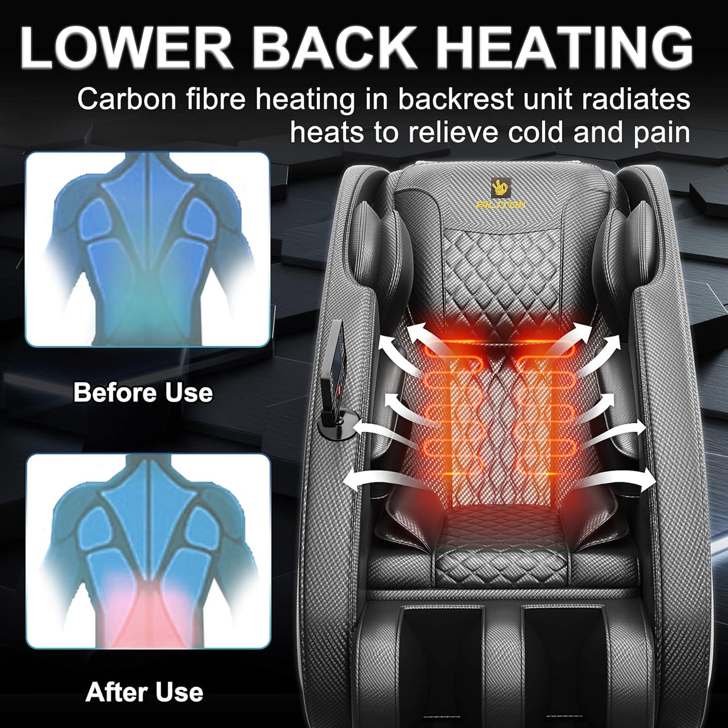 Massage Chair Full Body, Zero Gravity Massage Chair with 8 Fix Rollers, Foot Massage, Heating, Auto Modes, Full Body Airbag, Touch Screen Controller, Music Player, Home Massage for Back Fatigue