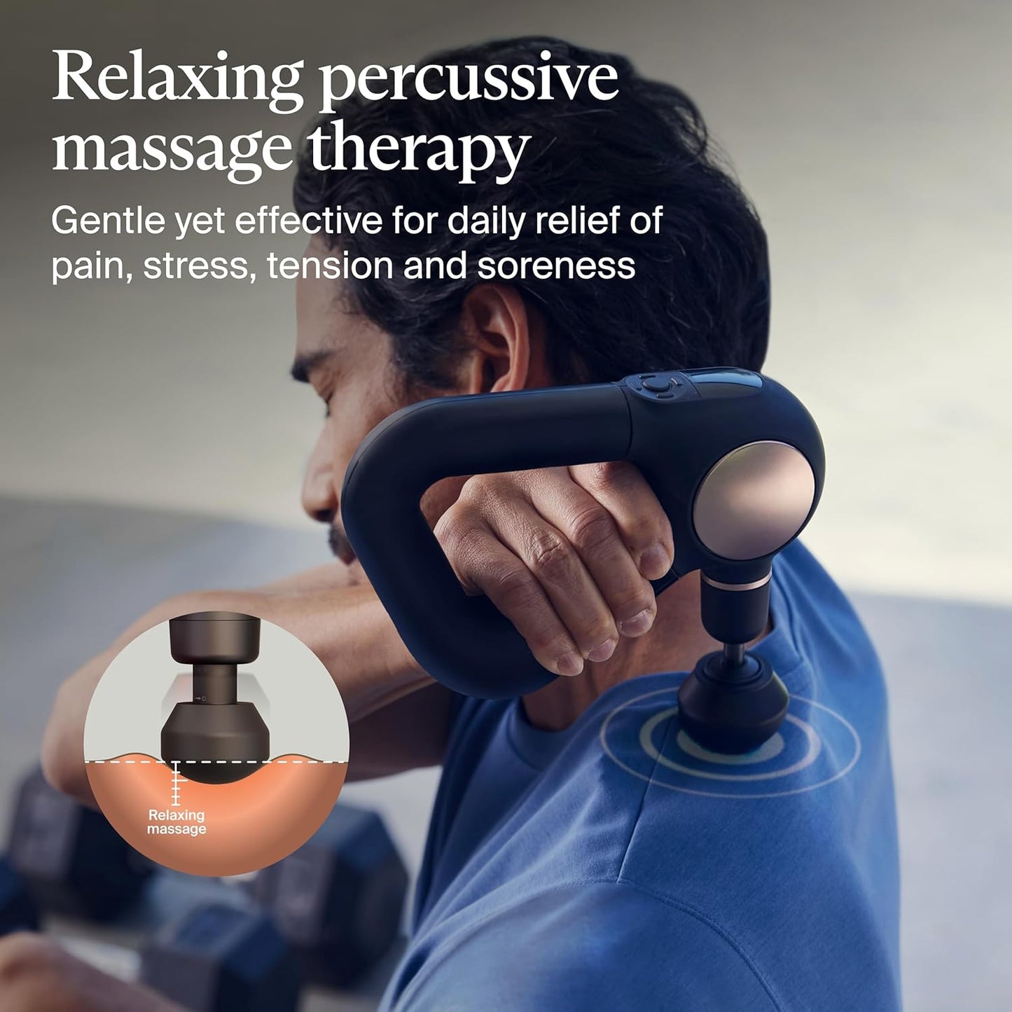 TheraGun Sense (1st Generation) by Therabody - Deep Tissue Massage Gun with Preloaded Routines for Stress Relief, Pain Relief & Muscle Soreness in Neck, Back, Leg, Knee, and Shoulder (Black)