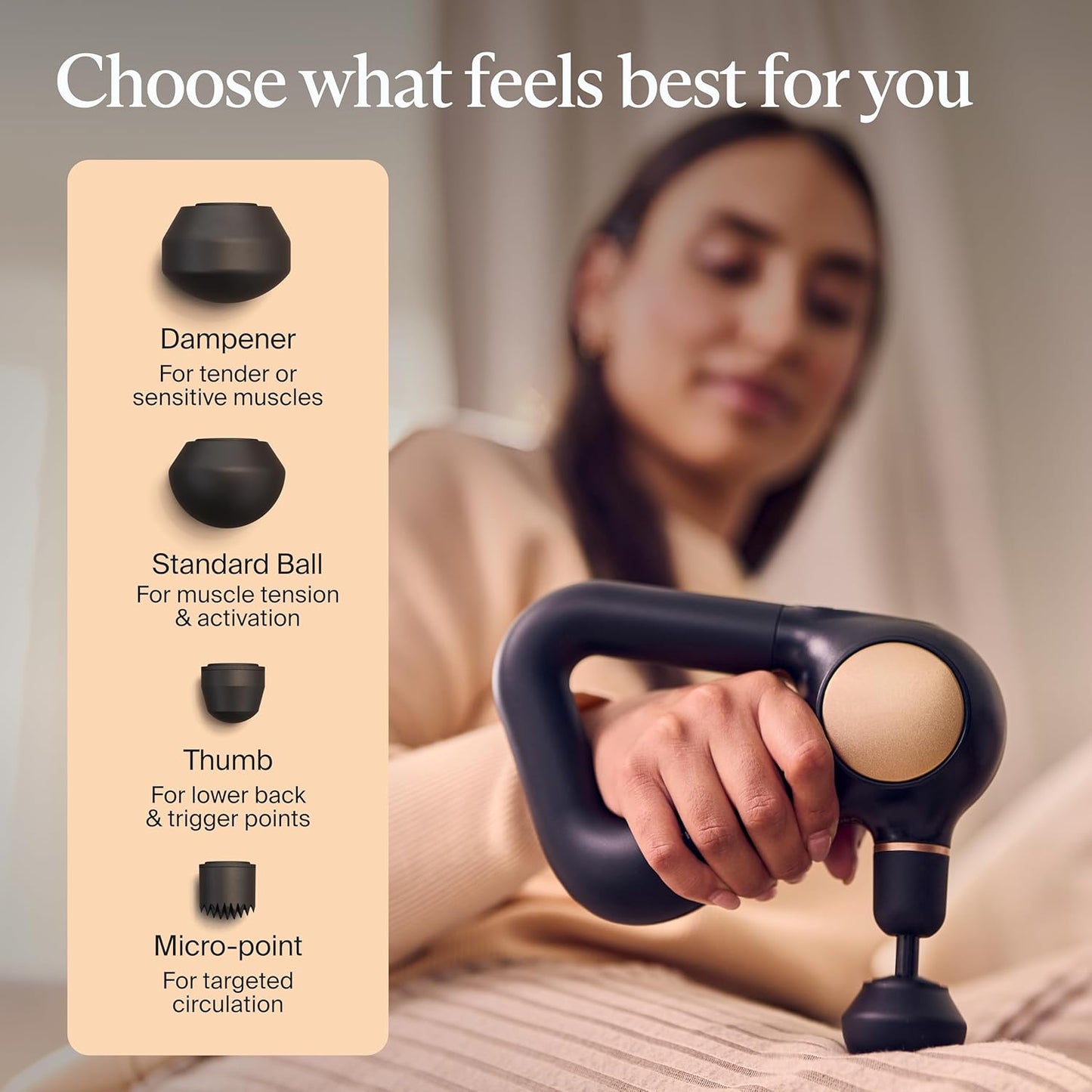 TheraGun Sense (1st Generation) by Therabody - Deep Tissue Massage Gun with Preloaded Routines for Stress Relief, Pain Relief & Muscle Soreness in Neck, Back, Leg, Knee, and Shoulder (Black)