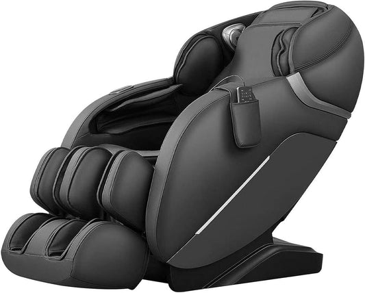 iRest SL Track Massage Chair Recliner, Full Body Massage Chair, Zero Gravity, Bluetooth Speaker, Airbags, Heating, 53.15" SL Track, Extendable Footrest and Foot Massage (Black)