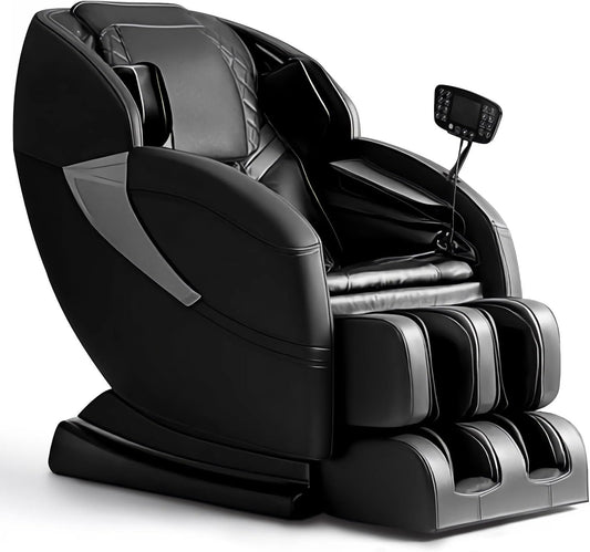Massage Chair, Zero Gravity Full Body Massage Chair Extra Large Shiatsu Recliner w/ 14 Massage Points, Lumbar & Calf Heating, 20 Auto Modes