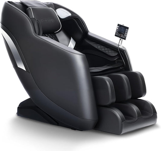 Massage Chair Full Body: with Zero Gravity, 8-Point Nodes, Waist & Leg Heat, Airbag Compression, Foot Rollers, Auto Massage Programs, Bluetooth Speakers, LED Remote, Adjustable Calf