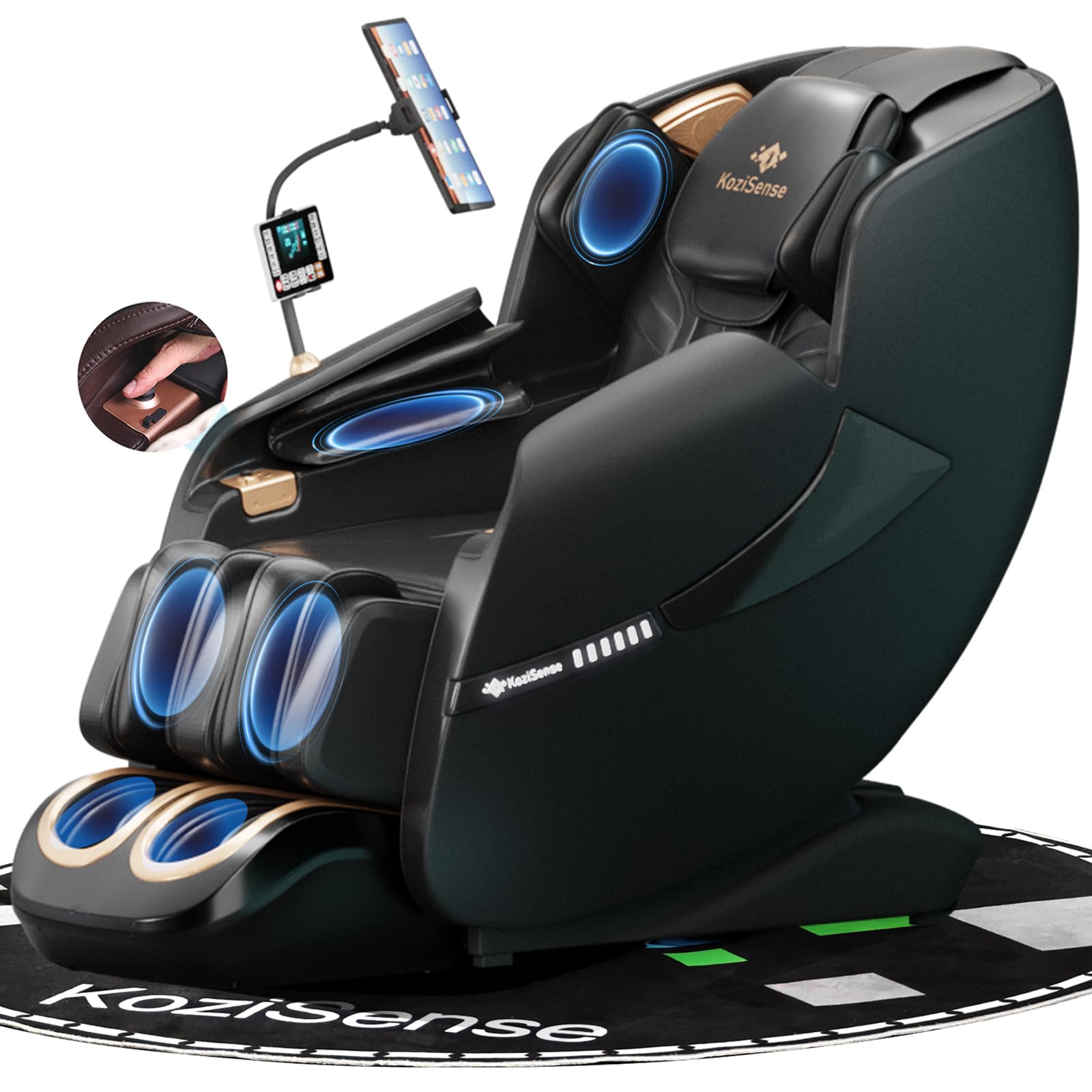 2025 Massage Chair Full Body, Zero Gravity SL-Track Shiatsu Massage Recliner Chair with Heat, AI Control, Body Scan and Calfrest Extension