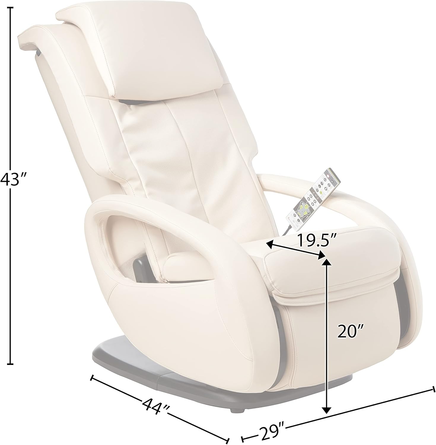 Human Touch WholeBody 7.1 Living Room Recliner Massage Chair - Full Body Professional Grade Personal Massage - Relaxation w Heat for Targeted Stress + Muscle Pain Relief with Foot Calf - Bone