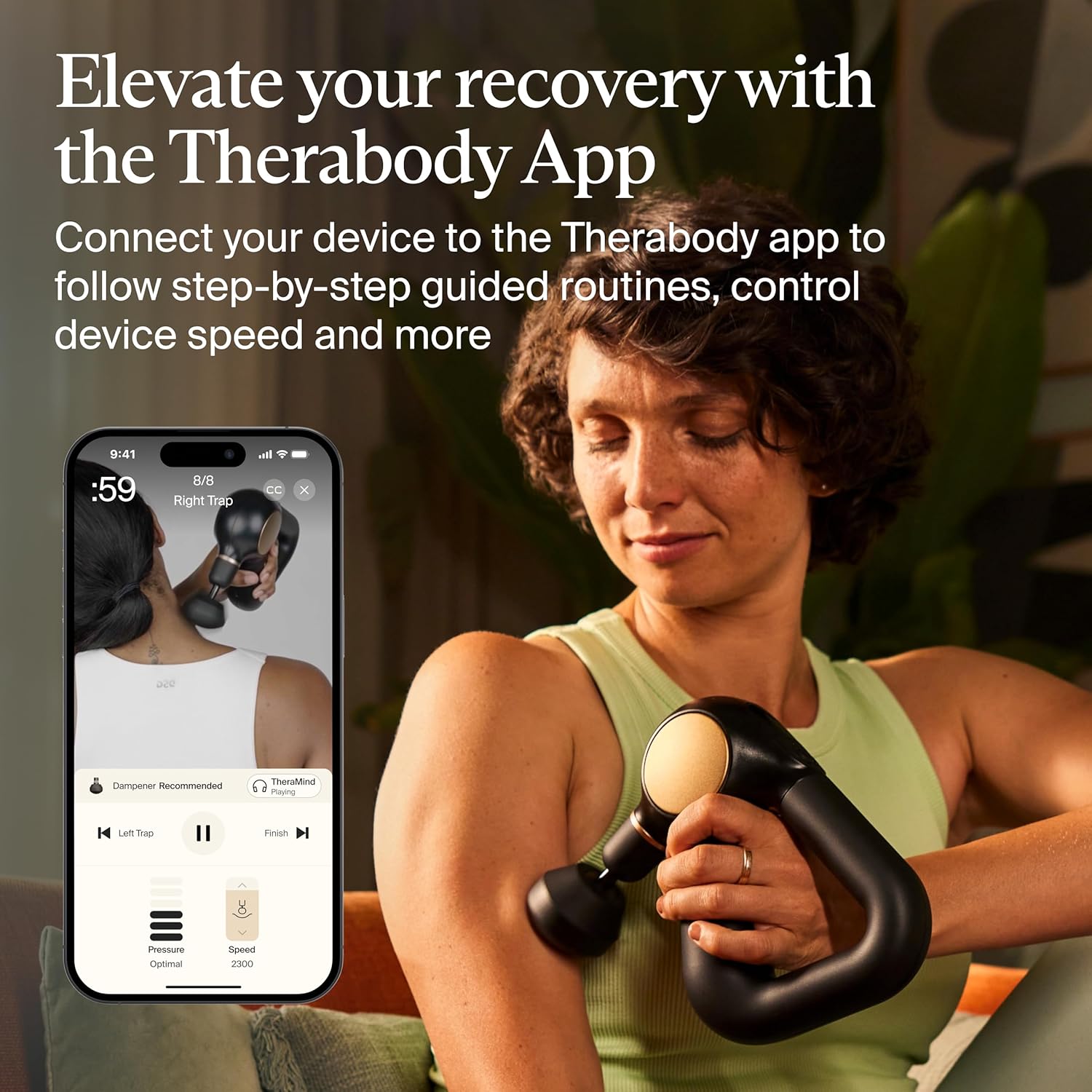 TheraGun Sense (1st Generation) by Therabody - Deep Tissue Massage Gun with Preloaded Routines for Stress Relief, Pain Relief & Muscle Soreness in Neck, Back, Leg, Knee, and Shoulder (Black)
