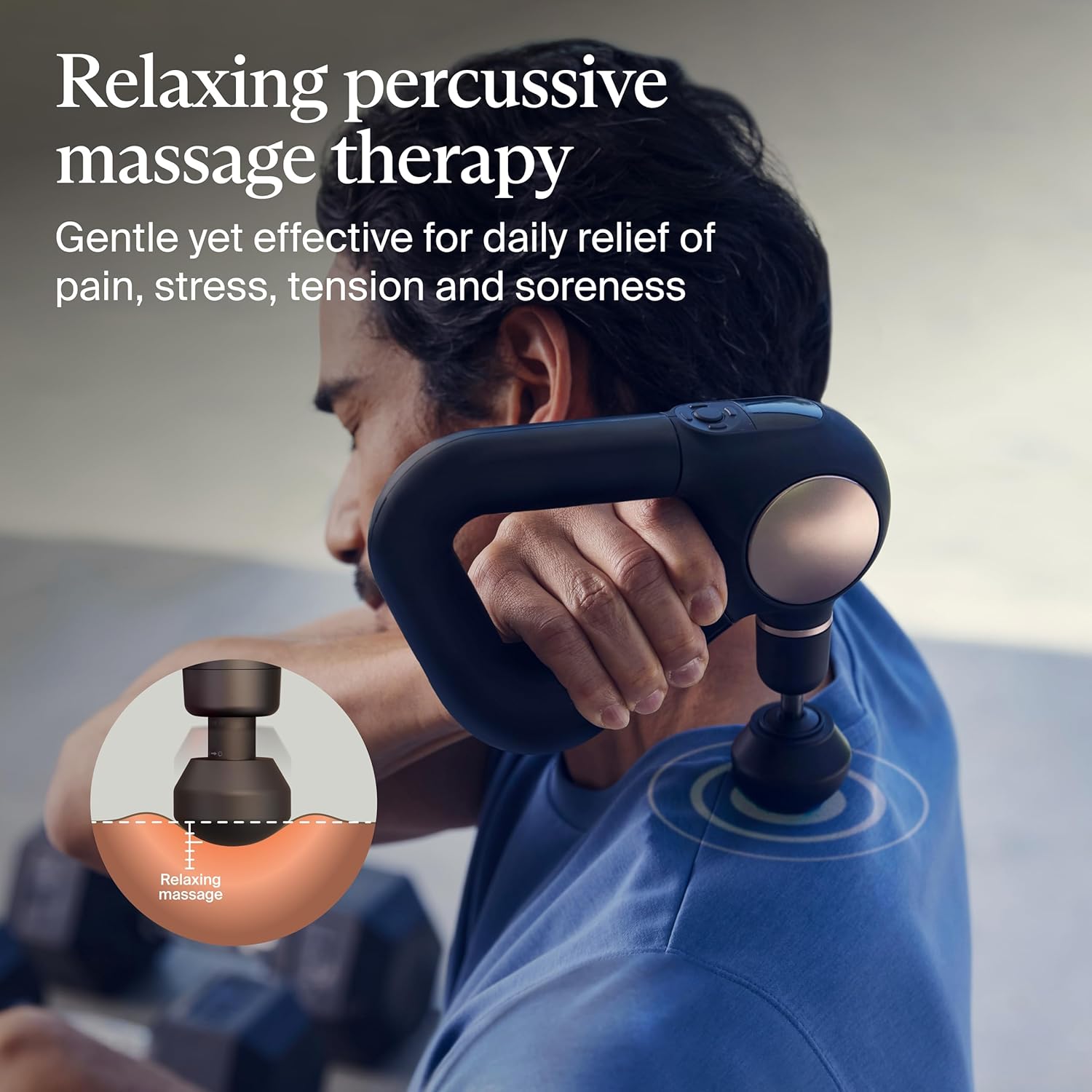 TheraGun Sense (1st Generation) by Therabody - Deep Tissue Massage Gun with Preloaded Routines for Stress Relief, Pain Relief & Muscle Soreness in Neck, Back, Leg, Knee, and Shoulder (Black)
