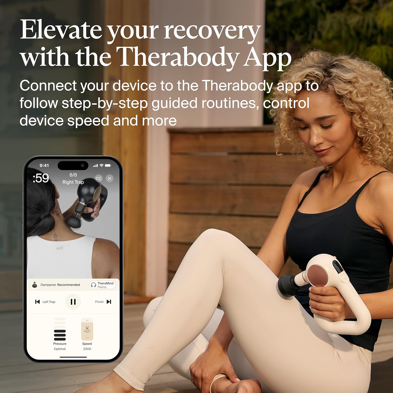 TheraGun Sense (1st Generation) by Therabody - Deep Tissue Massage Gun with Preloaded Routines for Stress Relief, Pain Relief & Muscle Soreness in Neck, Back, Leg, Knee, and Shoulder (White)