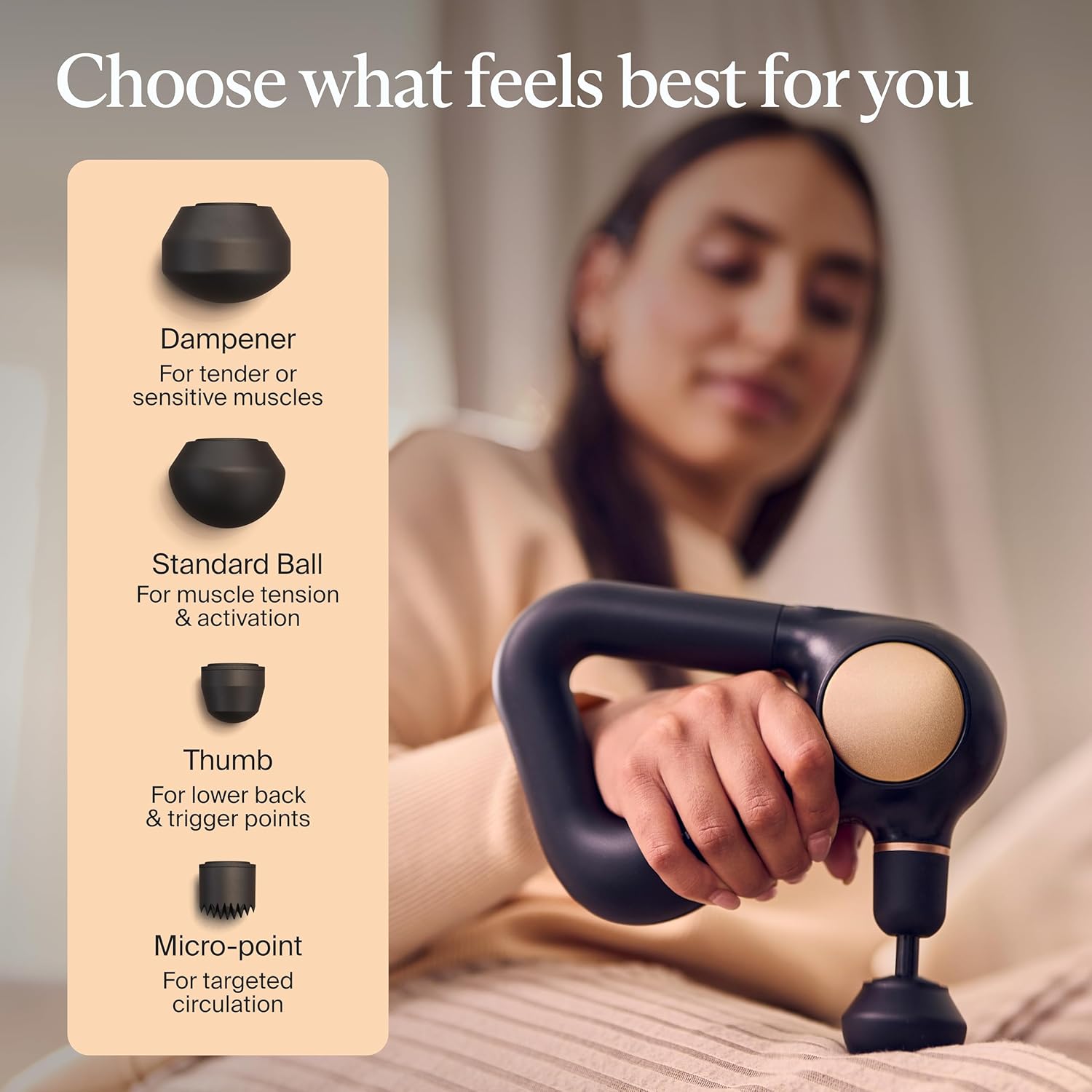 TheraGun Sense (1st Generation) by Therabody - Deep Tissue Massage Gun with Preloaded Routines for Stress Relief, Pain Relief & Muscle Soreness in Neck, Back, Leg, Knee, and Shoulder (Black)