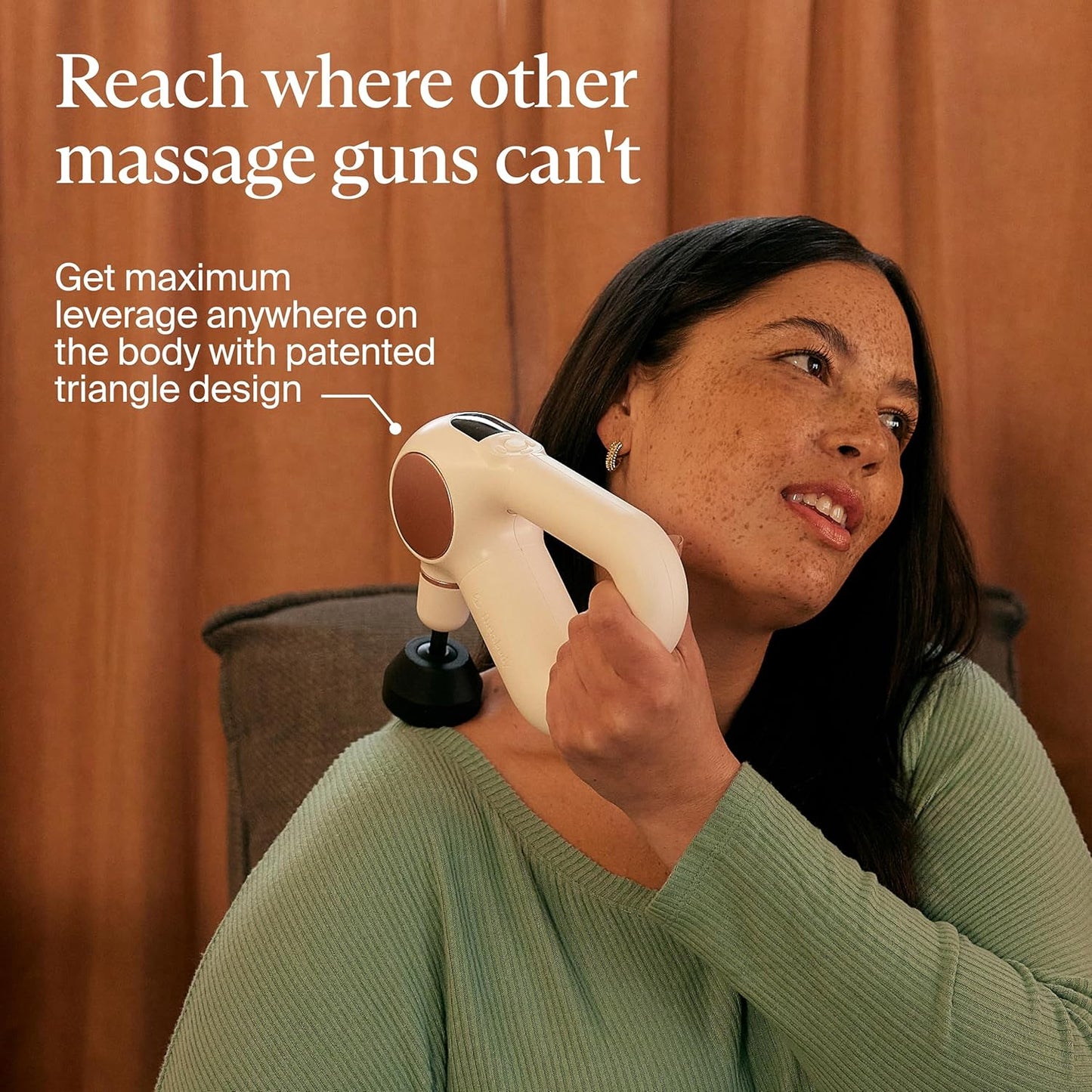 TheraGun Sense (1st Generation) by Therabody - Deep Tissue Massage Gun with Preloaded Routines for Stress Relief, Pain Relief & Muscle Soreness in Neck, Back, Leg, Knee, and Shoulder (White)